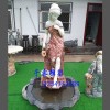 歐式雕塑拼色西方人石雕，戶外裝飾流水盆西方風格壁盆罐雕塑
